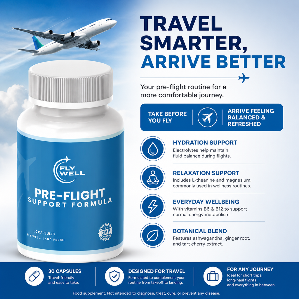 FLYWELL | PRE-FLIGHT SUPPORT FORMULA