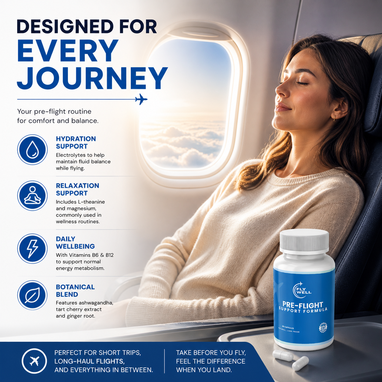 FLYWELL | PRE-FLIGHT SUPPORT FORMULA