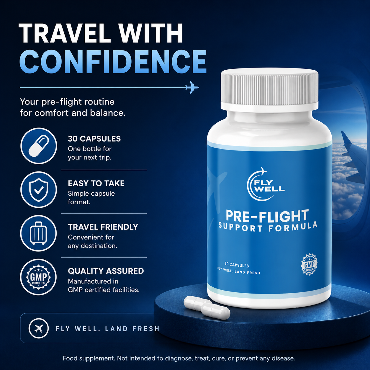 FLYWELL | PRE-FLIGHT SUPPORT FORMULA
